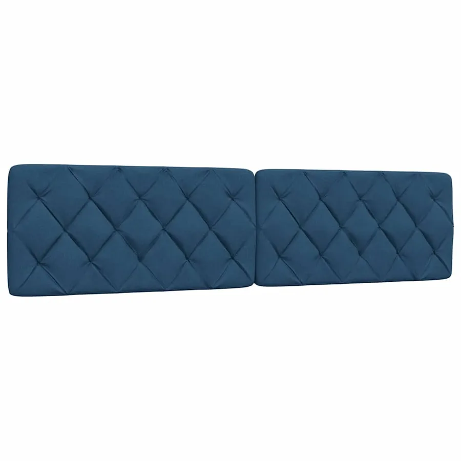 Cadre de lit sans matelas bleu 200x200 cm tissu - 6