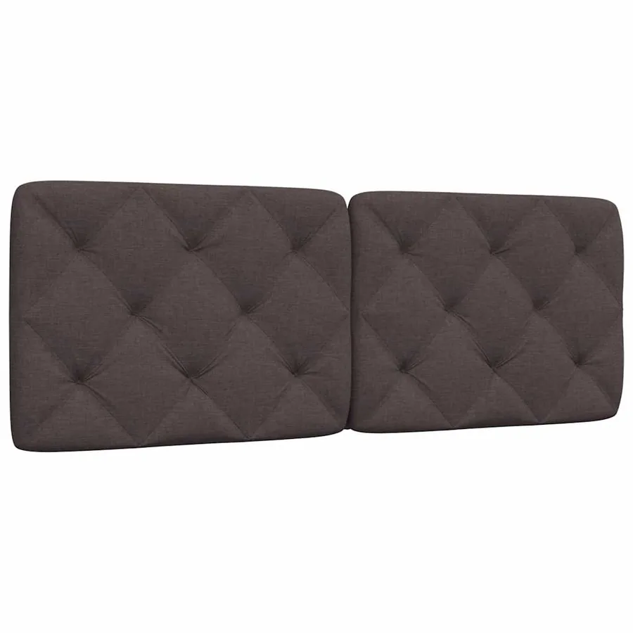 Coussin de tête de lit marron foncé 120 cm tissu