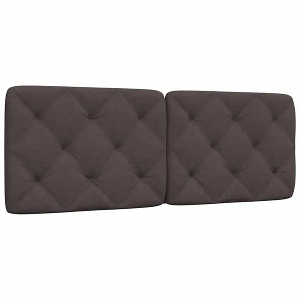 Coussin de tête de lit marron foncé 120 cm tissu