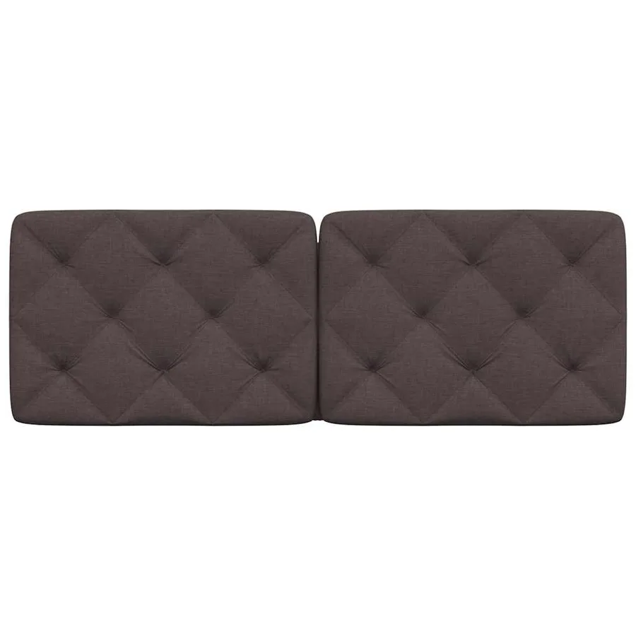 Coussin de tête de lit marron foncé 120 cm tissu - 4