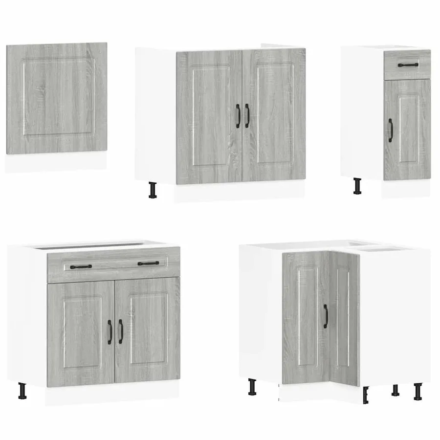 Ensemble d'armoires de cuisine 11 pcs Kalmar bois d'ingénierie - 4