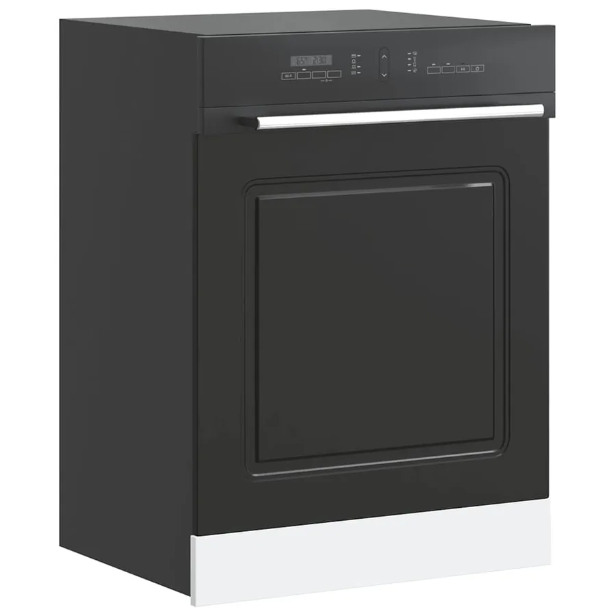 Panneau de lave-vaisselle Kalmar noir 60x1,5x57 cm