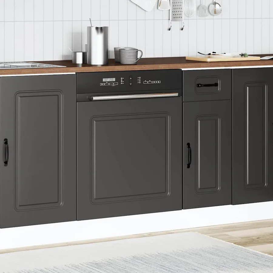 Panneau de lave-vaisselle Kalmar noir 60x1,5x57 cm - 3
