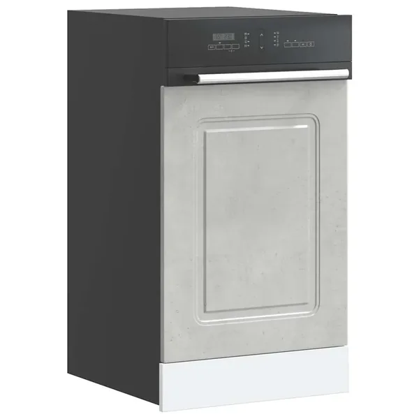 Panneau de lave-vaisselle Kalmar gris béton 45x1,5x57 cm