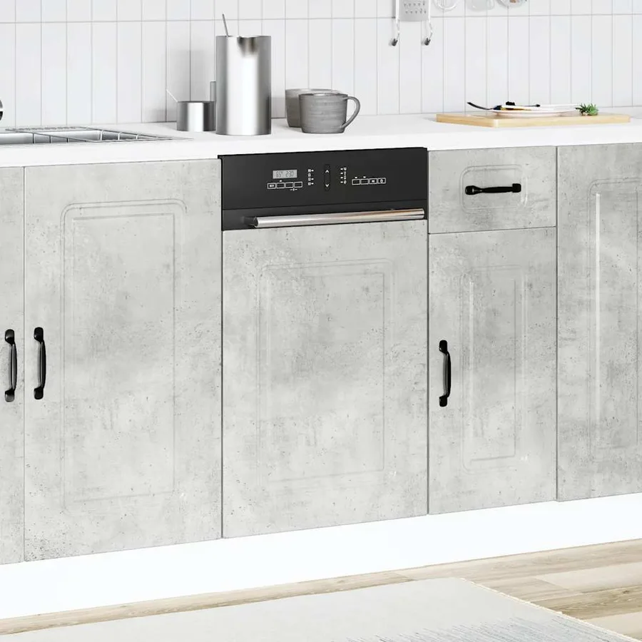 Panneau de lave-vaisselle Kalmar gris béton 45x1,5x57 cm - 3