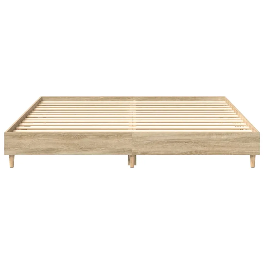 Cadre de lit sans matelas chêne sonoma 180x200 cm - 5