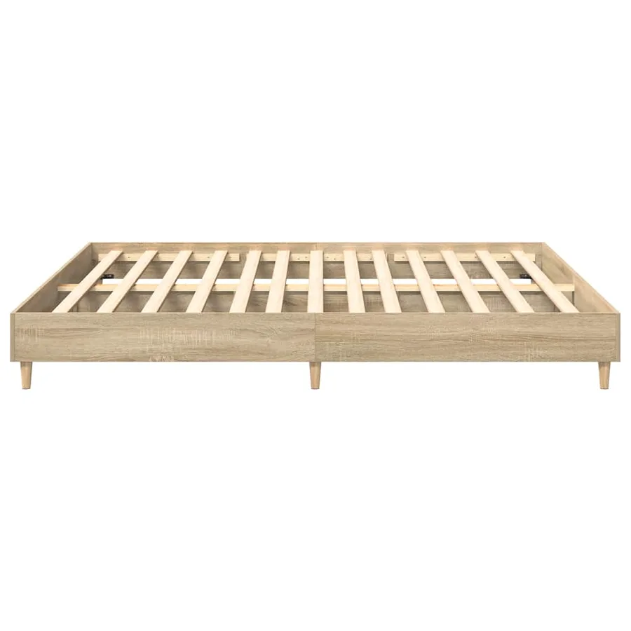 Cadre de lit sans matelas chêne sonoma 180x200 cm - 6
