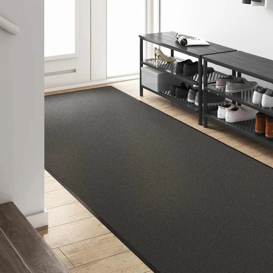 Tapis d'entrée Anthracite et noir 120 x 350 cm 100% Polyamide - 3