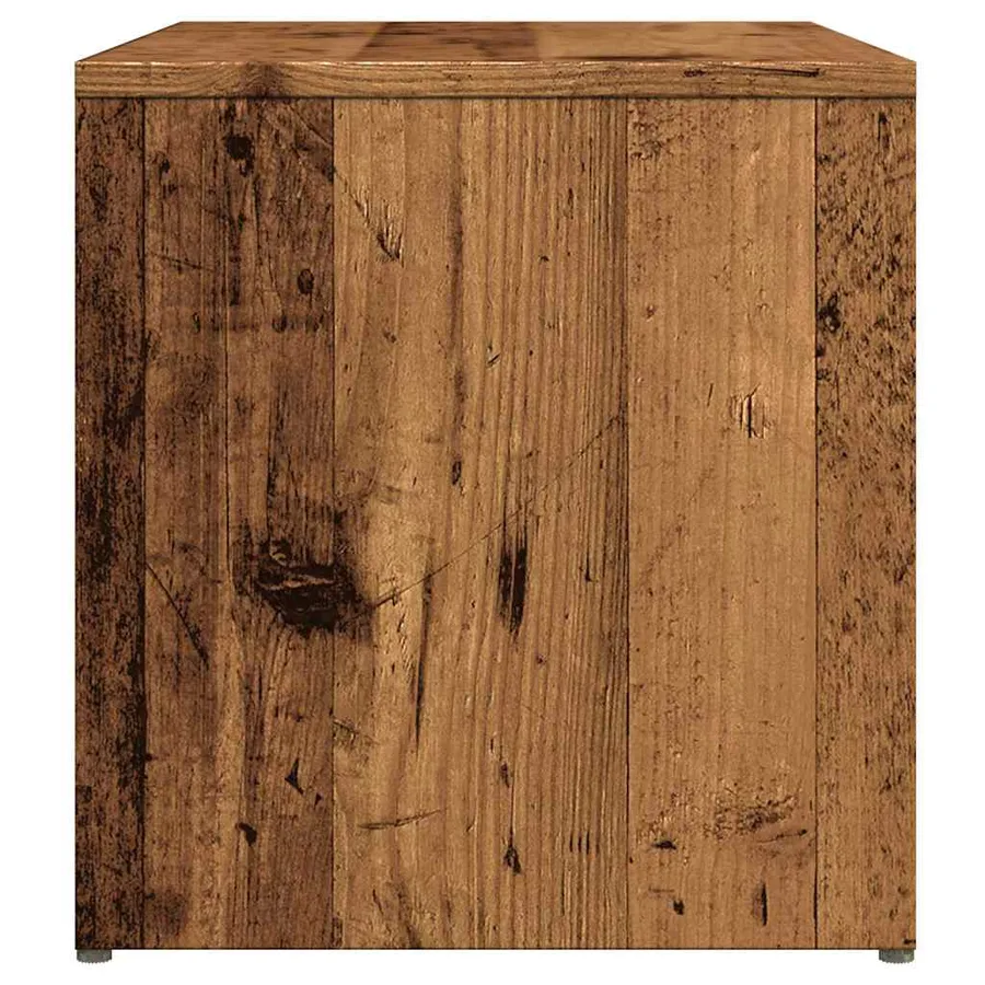 Table d'appoint vieux bois 59x36x38 cm bois d'ingénierie - 5