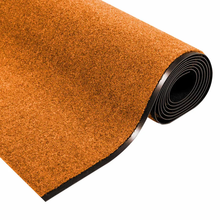 Tapis d'entrée Orange et Noir 120 x 400 cm Polyamide et PVC - 5