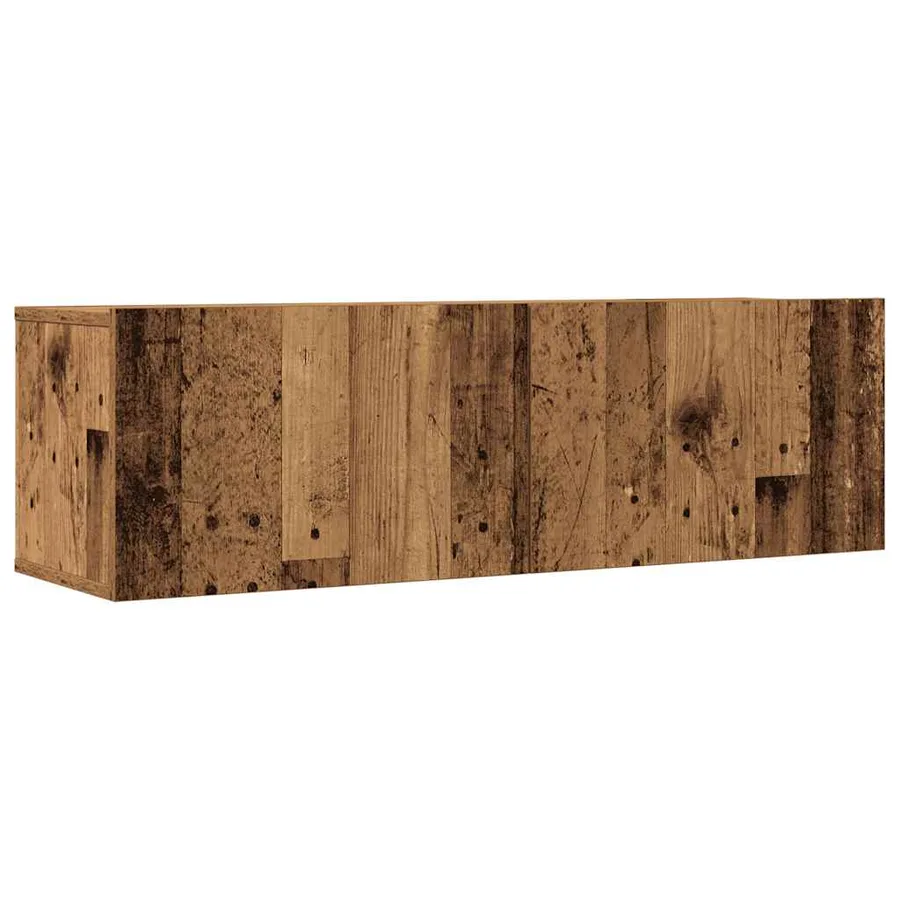 Ensemble de meuble TV mural 5 pcs vieux bois bois d'ingénierie - 4