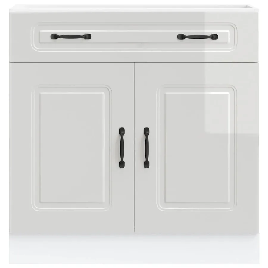 Armoire de cuisine Kalmar blanc brillant bois ingénierie - 4