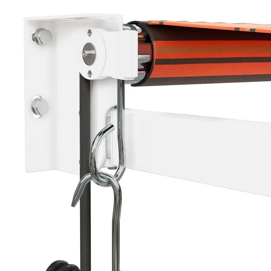 Auvent rétractable automatique orange et marron 3x2,5 m - 7