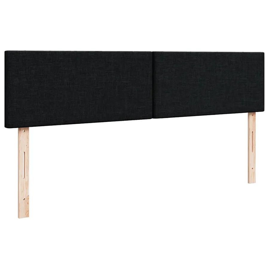 Lit ottoman avec matelas et LED Noir 180x200cm tissu - 10