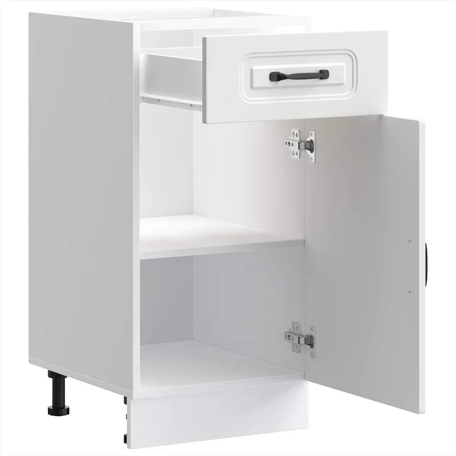 Armoire de cuisine Kalmar blanc bois d'ingénierie - 5