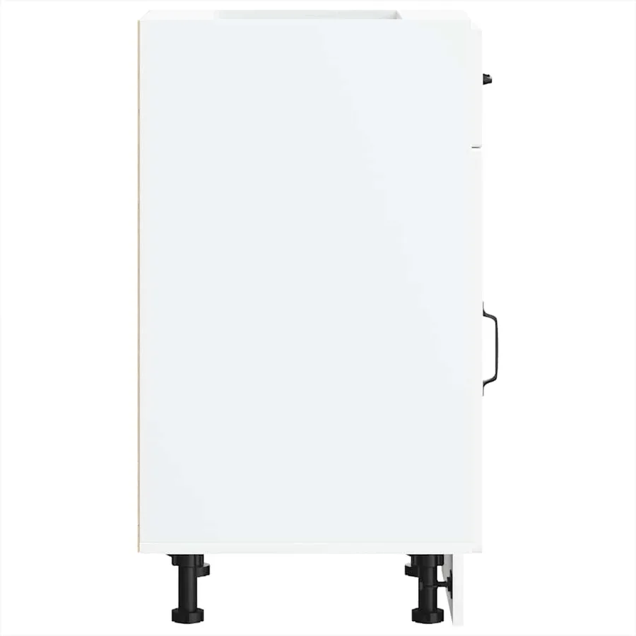 Armoire de cuisine Kalmar blanc bois d'ingénierie - 6