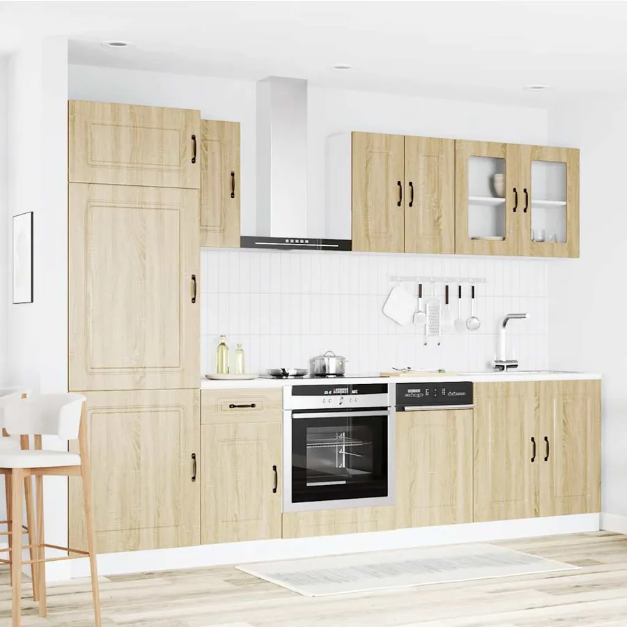 Ensemble d'armoires de cuisine 8 pcs Kalmar bois d'ingénierie - 3