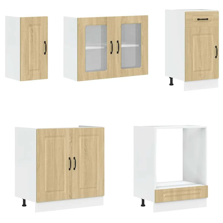 Ensemble d'armoires de cuisine 8 pcs Kalmar bois d'ingénierie - 4