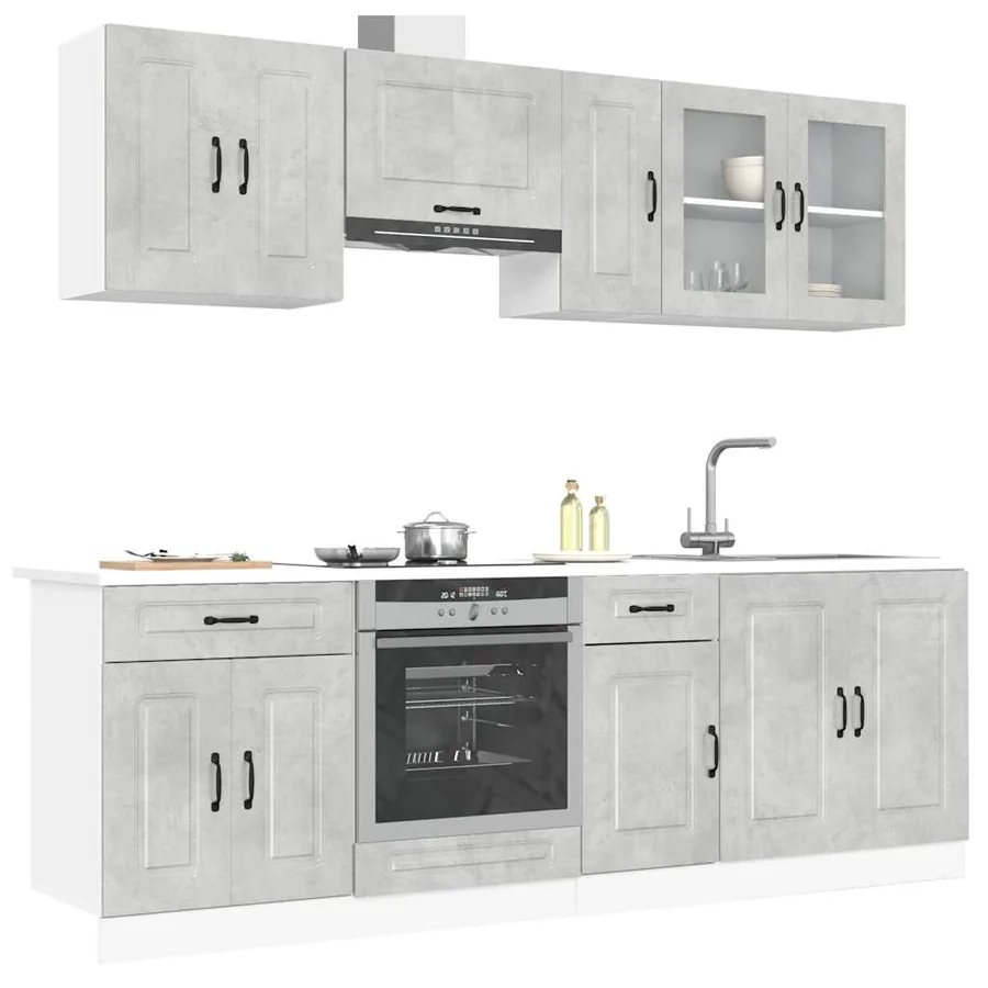 Ensemble d'armoires de cuisine 8 pcs Kalmar bois d'ingénierie