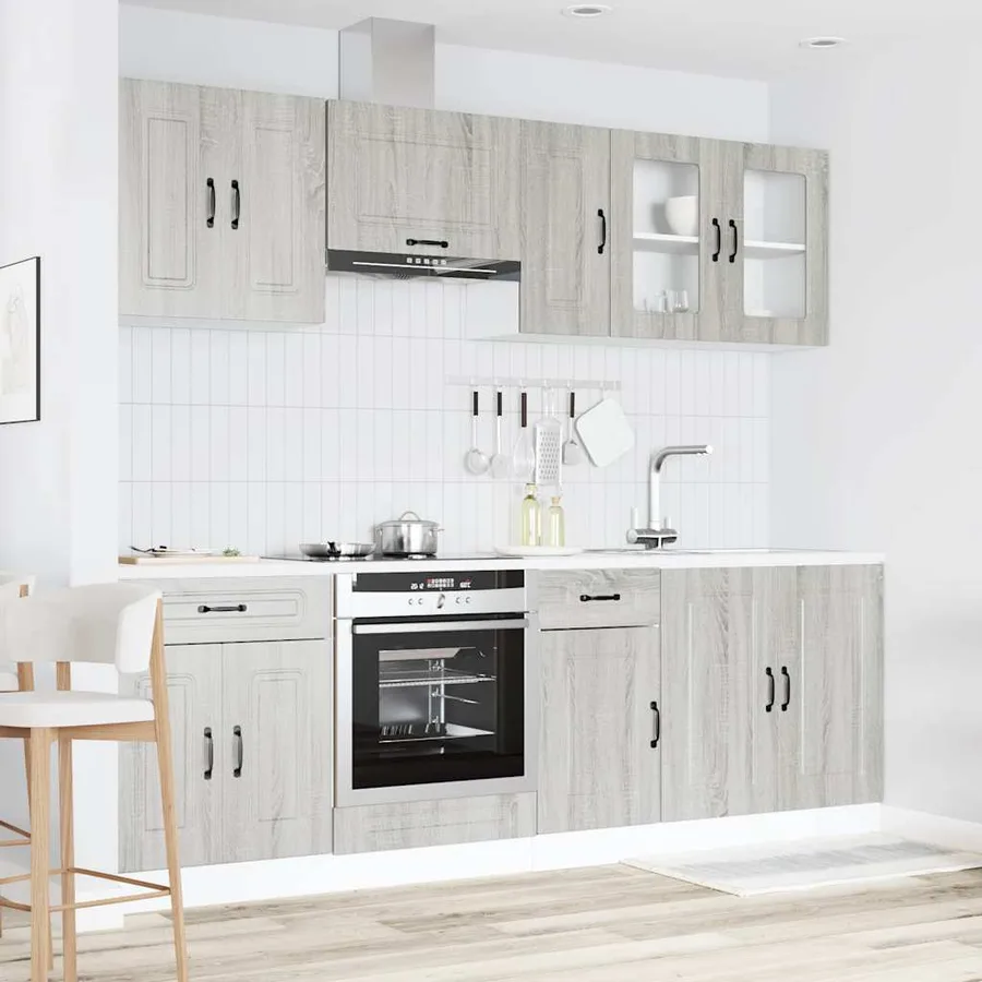 Ensemble d'armoires de cuisine 8 pcs Kalmar bois d'ingénierie - 3