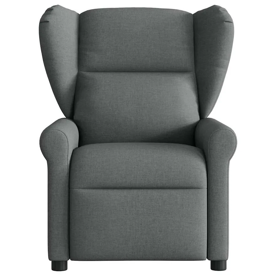 Fauteuil inclinable de massage électrique gris foncé tissu - 4