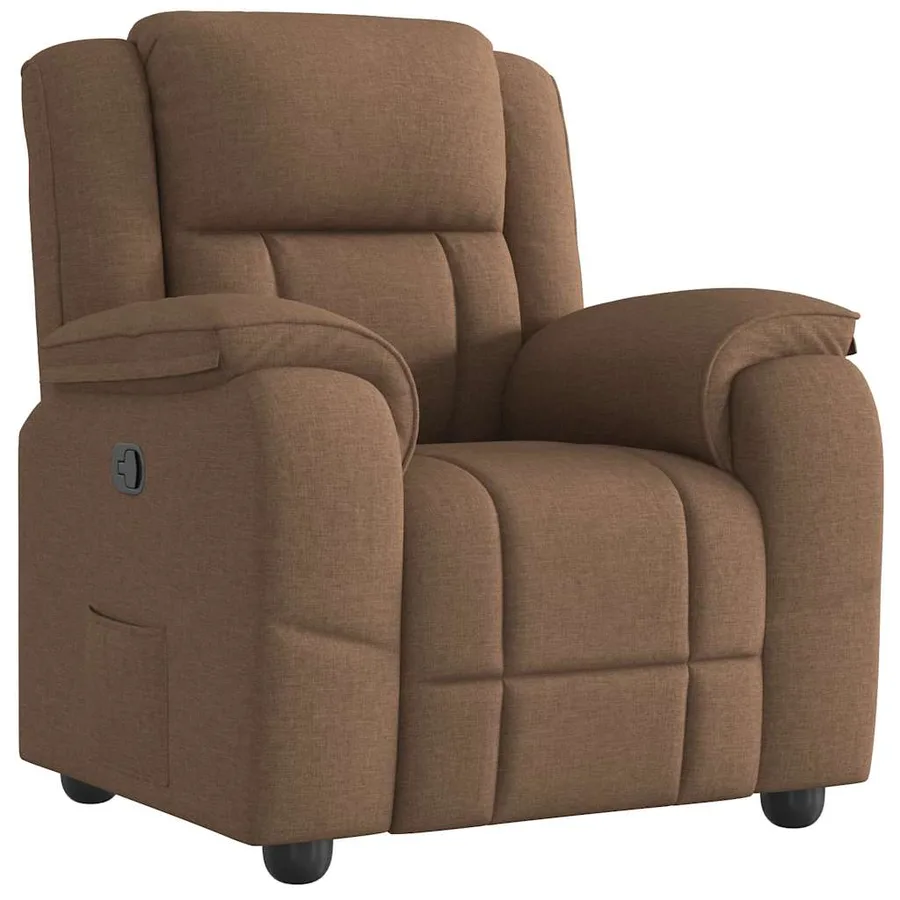 Fauteuil inclinable Marron Tissu - 2