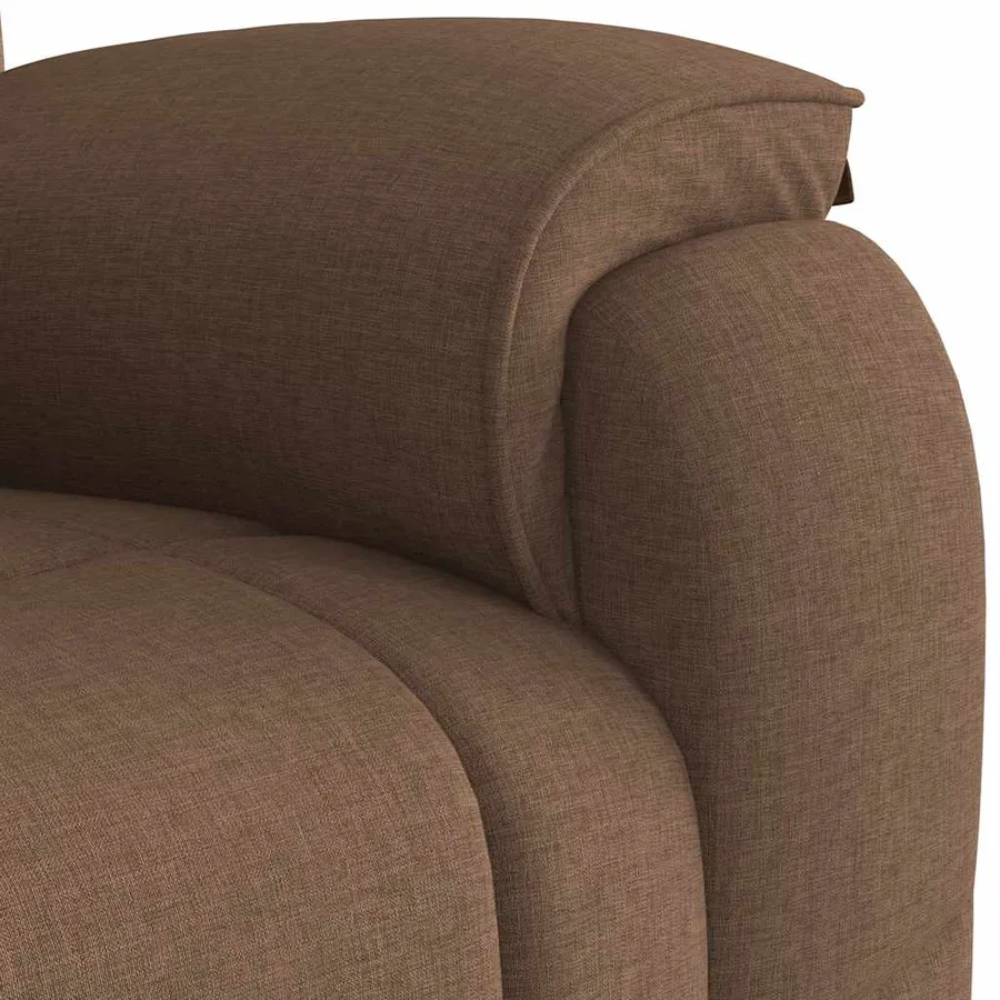 Fauteuil inclinable Marron Tissu - 8