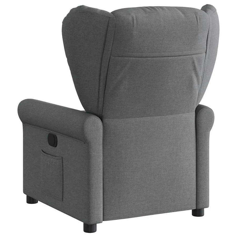 Fauteuil inclinable Gris foncé Tissu - 5