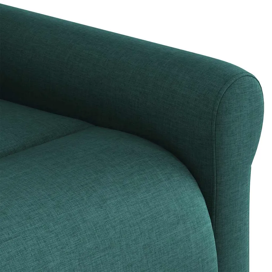 Fauteuil inclinable de massage Vert foncé Tissu - 11