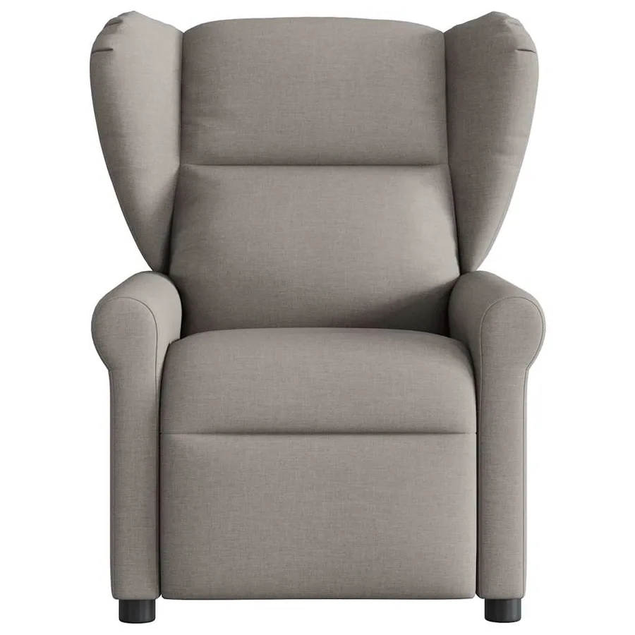 Fauteuil de massage inclinable électrique Taupe Tissu - 4