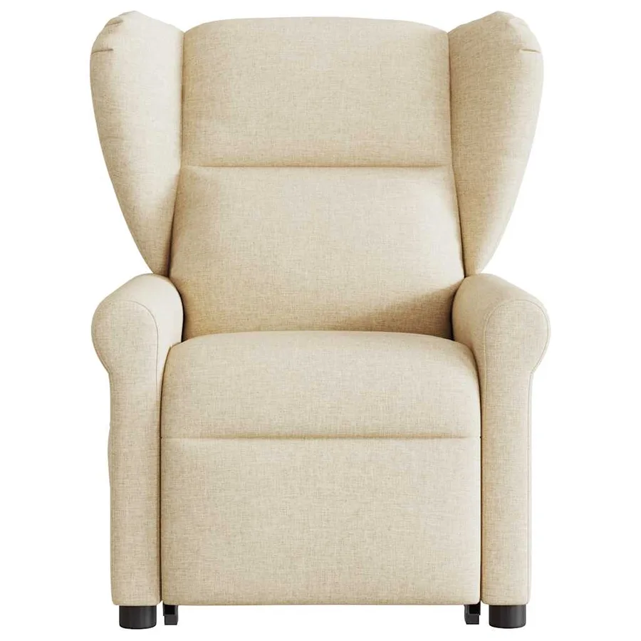 Fauteuil inclinable de massage Crème Tissu - 4