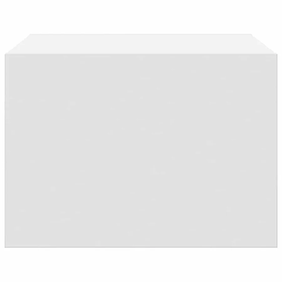 Tables de chevet murales avec lumières LED 2 pcs blanc - 8