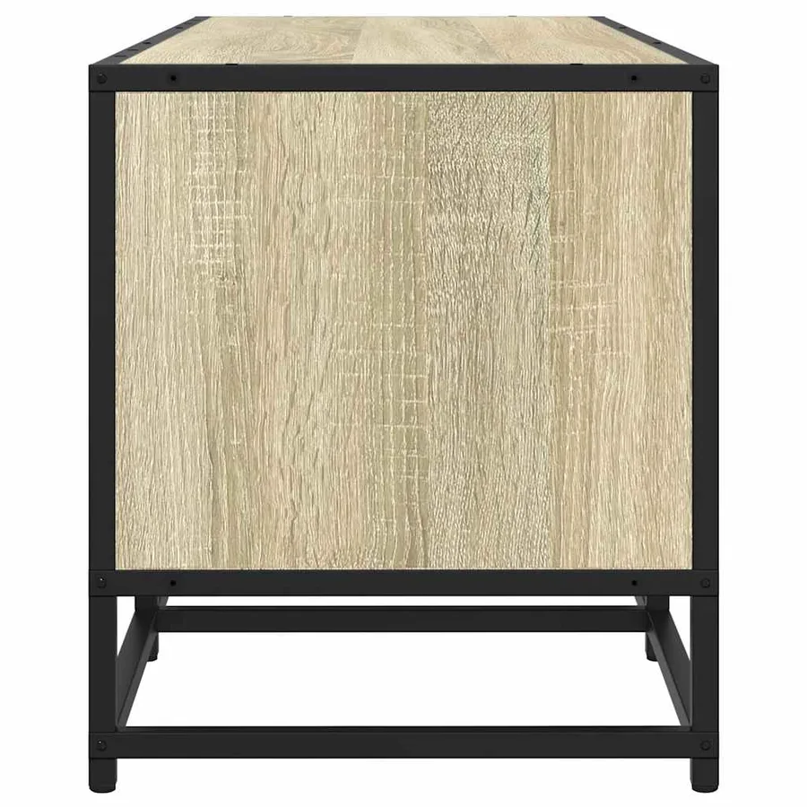 Meuble TV chêne sonoma 120x35x41 cm bois d'ingénierie et métal - 5