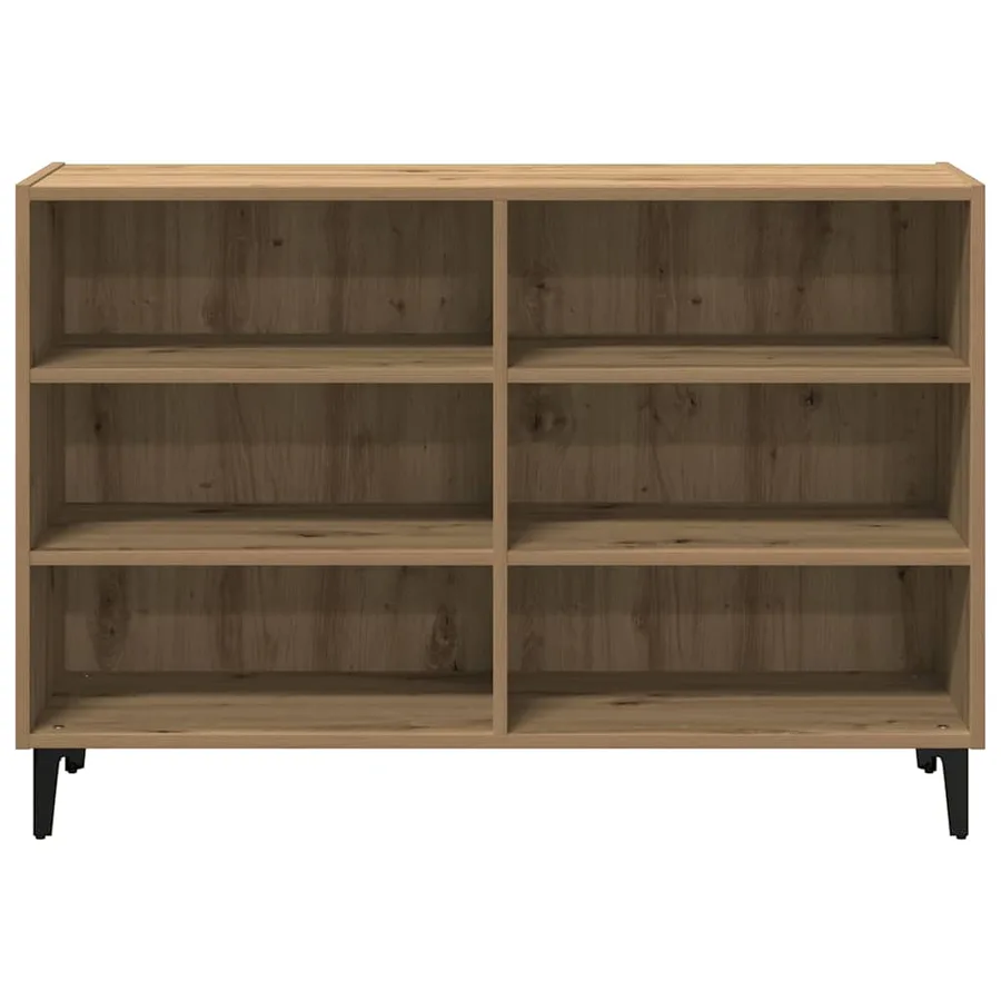Buffet chêne artisanal 103,5x35x70 cm bois d'ingénierie - 5