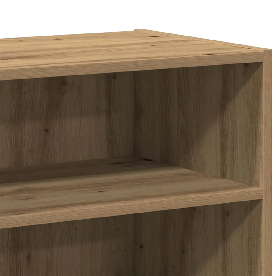 Buffet chêne artisanal 103,5x35x70 cm bois d'ingénierie - 8