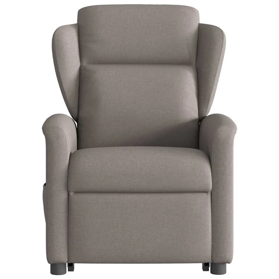 Fauteuil inclinable de massage Taupe Tissu - 5