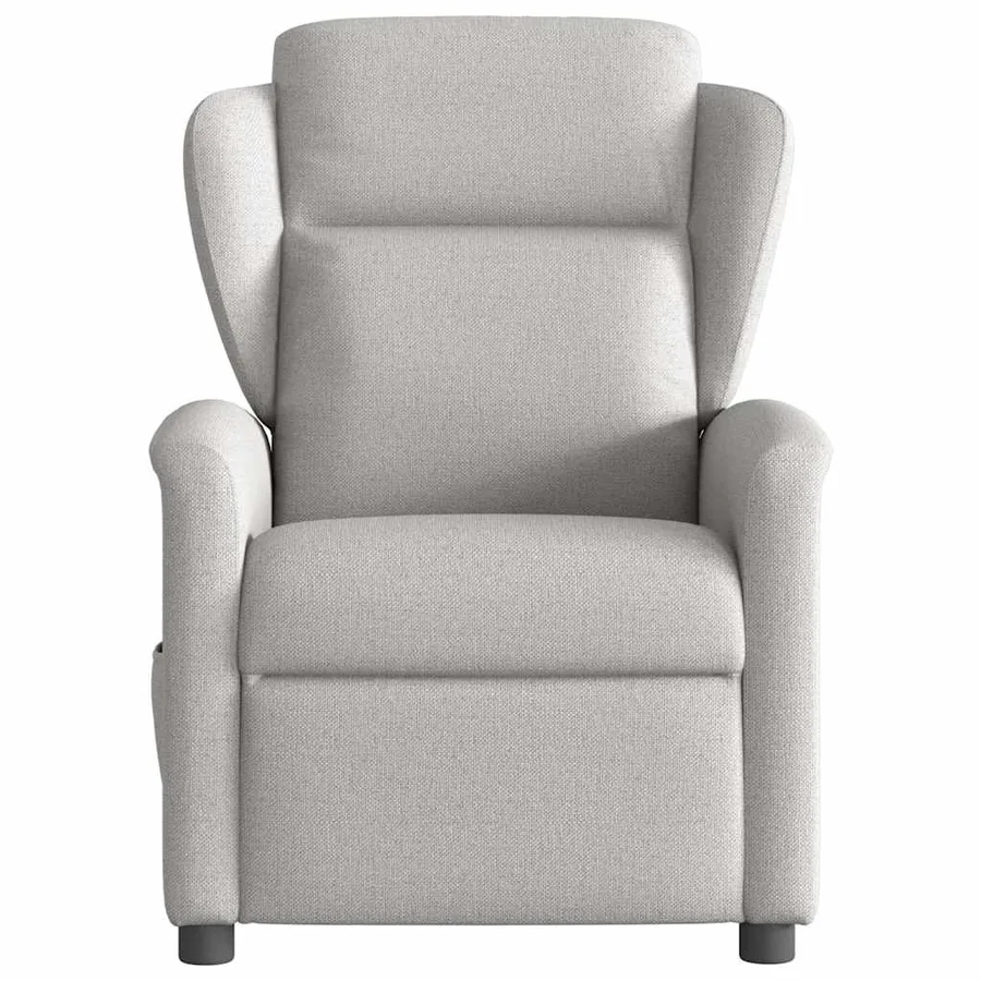 Fauteuil inclinable gris nuage tissu - 3