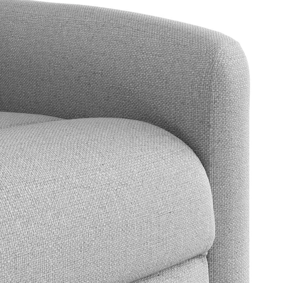 Fauteuil inclinable gris nuage tissu - 8