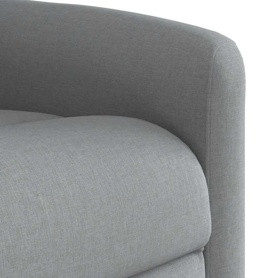 Fauteuil de massage inclinable électrique gris clair tissu - 11
