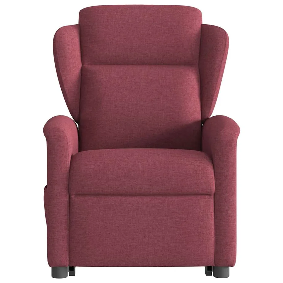 Fauteuil inclinable de massage Rouge bordeaux Tissu - 5