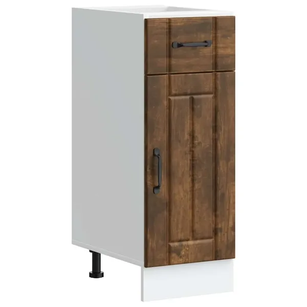 Armoire de cuisine Lucca chêne fumé bois ingénierie