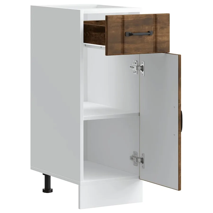 Armoire de cuisine Lucca chêne fumé bois ingénierie - 5