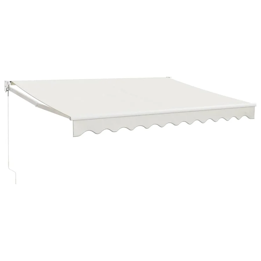 Auvent rétractable crème 3x2,5 m tissu et aluminium - 2