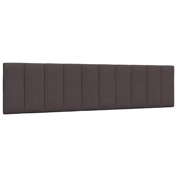 Coussin de tête de lit Hanko marron foncé 200 cm tissu