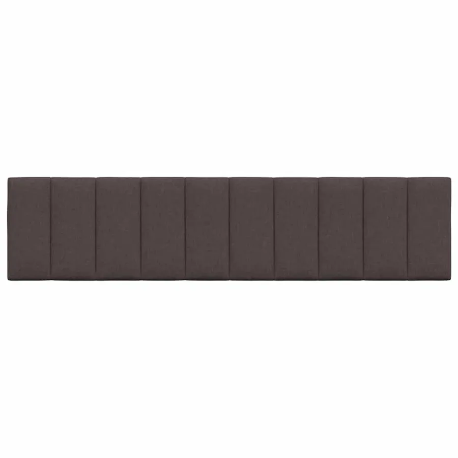 Coussin de tête de lit Hanko marron foncé 200 cm tissu - 4