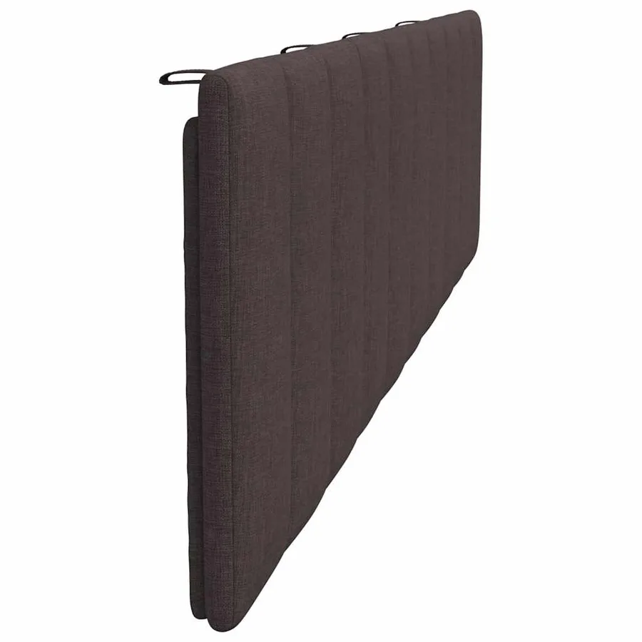 Coussin de tête de lit Hanko marron foncé 200 cm tissu - 5