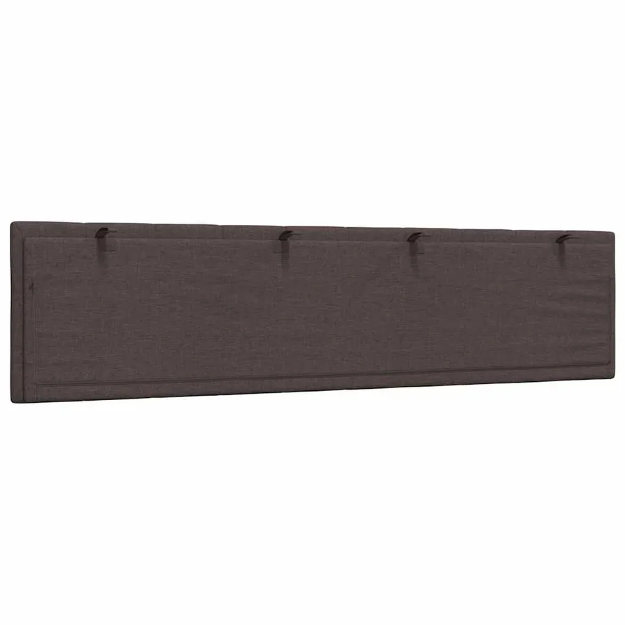 Coussin de tête de lit Hanko marron foncé 200 cm tissu - 6
