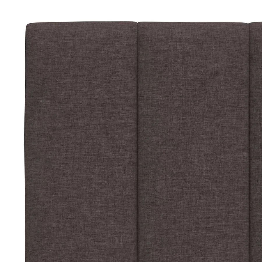 Coussin de tête de lit Hanko marron foncé 200 cm tissu - 7
