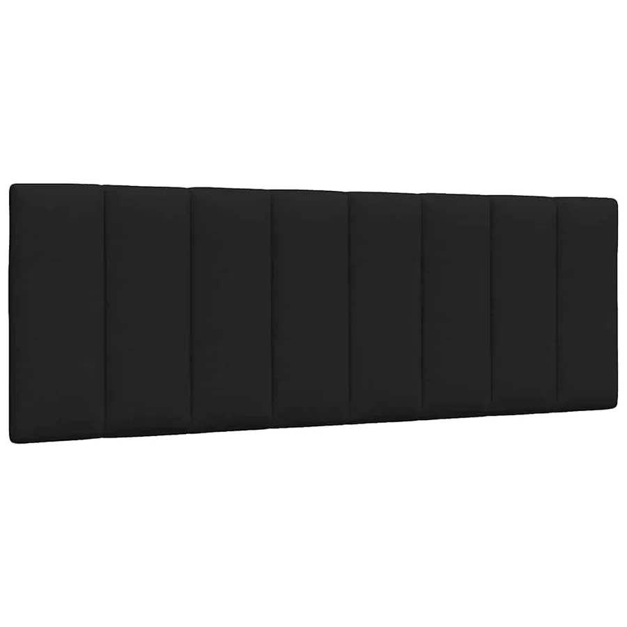 Lit avec matelas Hanko noir 140x200 cm tissu - 9