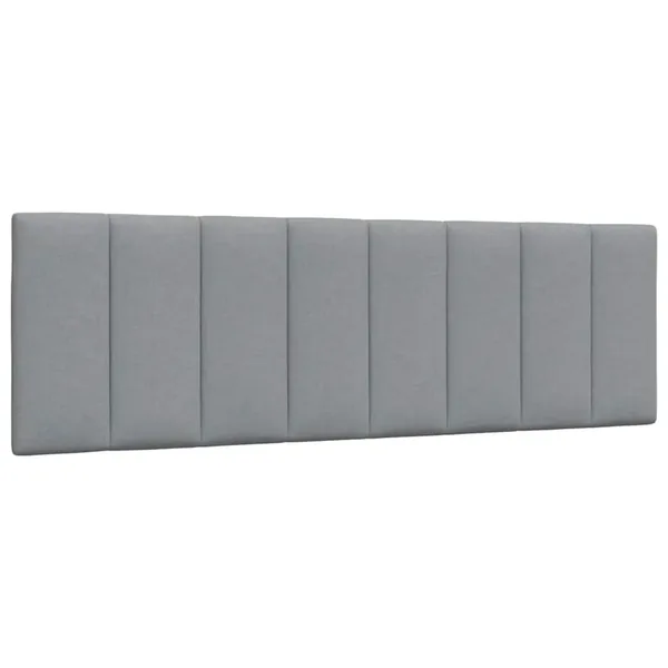Coussin de tête de lit Hanko gris clair 160 cm tissu